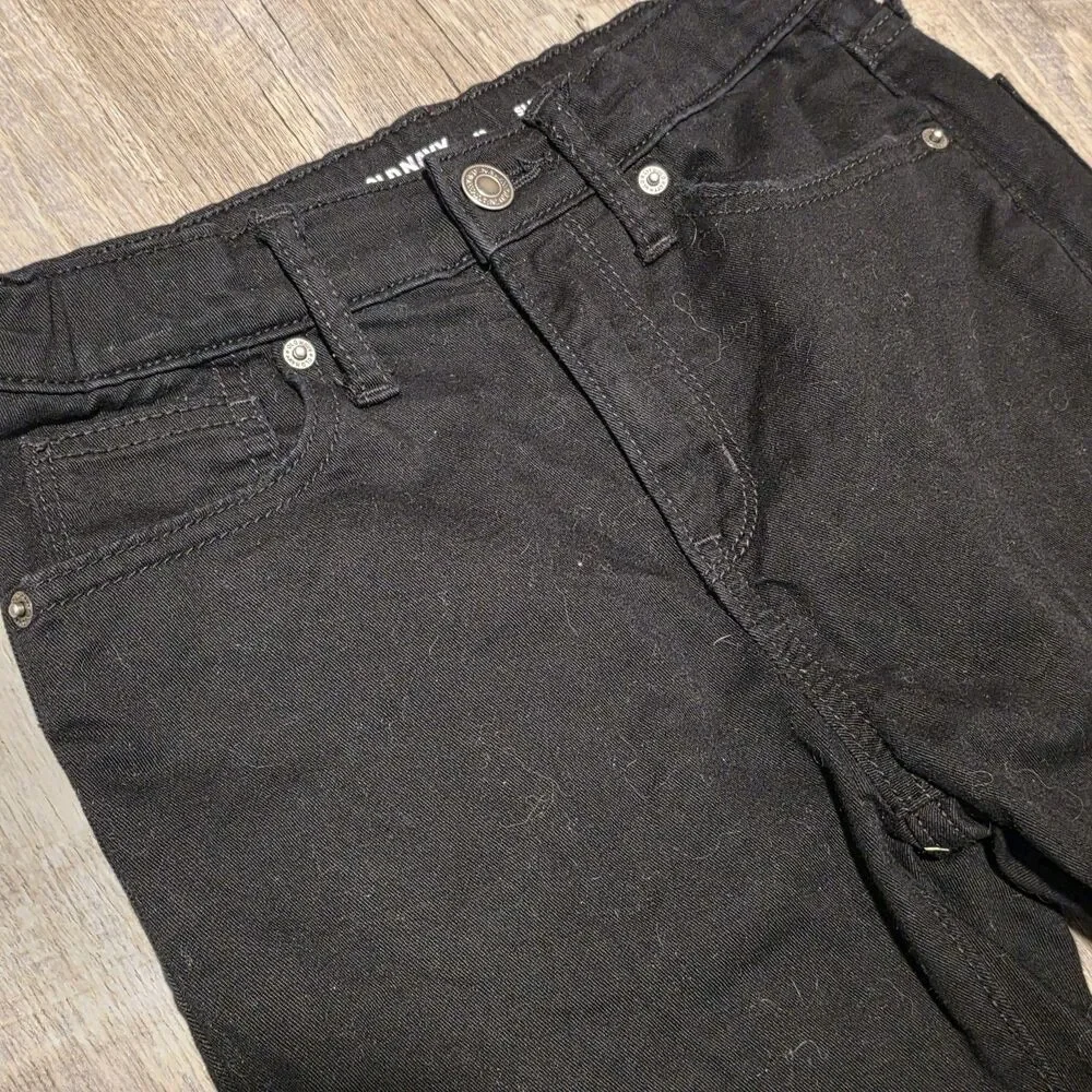 Old Navy 360 Stretch Kids Size 12 Slim Black Jeans Elastic Waist